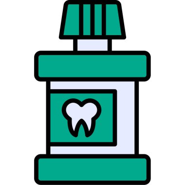 diş simgesi, modern tasarım illüstrasyonu