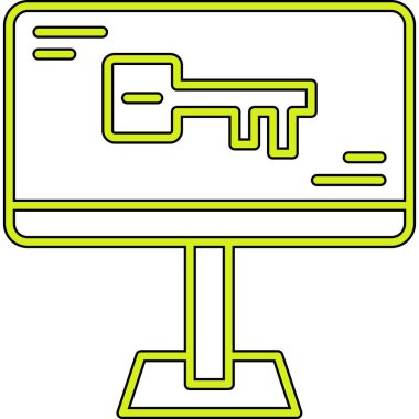 Bilgisayar ekranı. Basit tasarım