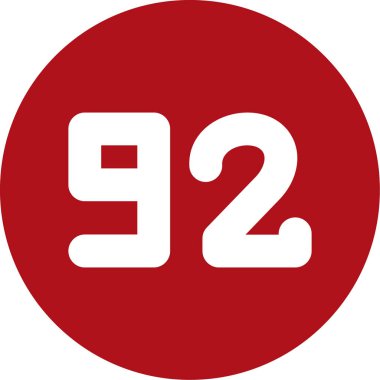 Sekiz numaralı işaret simgesi, düz tasarım