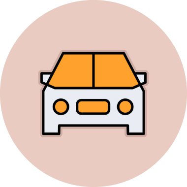 araba simgesi vektör illüstrasyonu