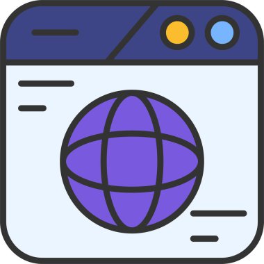 Dosya taslağı biçiminde tarayıcı web web simgesi