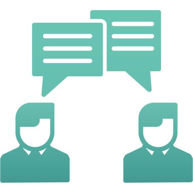 İş ikonu. Düz çizim. iş ve yönetim simgeleri.