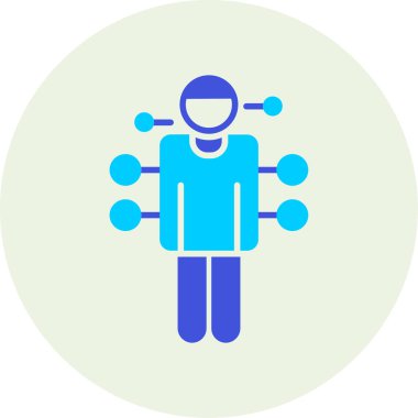 İnsan simgesinin vektör illüstrasyonu