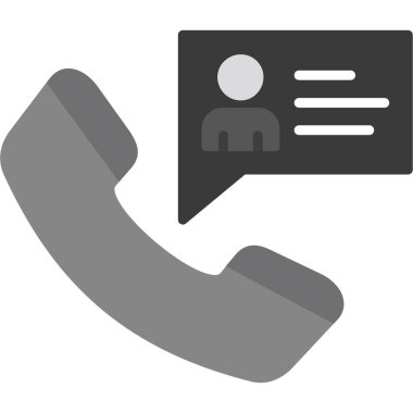 Telefon düzlüğü simgesi. Gri renk sembolü. Moda düz stil. Düz stil, gri arka plan. İnternet ve uygulama için. 10 saniye.