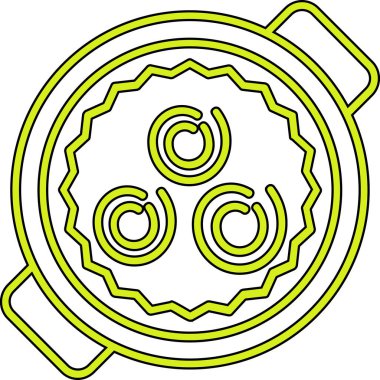 Gıda simgesinin vektör illüstrasyonu