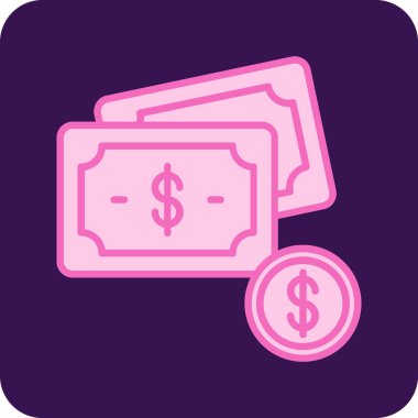 Dolar simgesi vektör illüstrasyonu