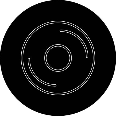 Dairesel bir çerçevenin vektör illüstrasyonu