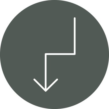 ok yönü ok simgesi doldurulmuş - taslak biçimi