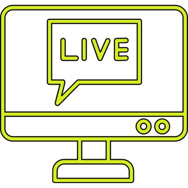 canlı vektör çizgisi simgesi dekoru