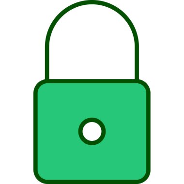 Kilit. Web simgesi basit illüstrasyon