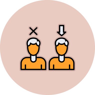 vektör çizim tasarım adam simgesinin