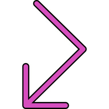 ok simgesi vektör illüstrasyonu