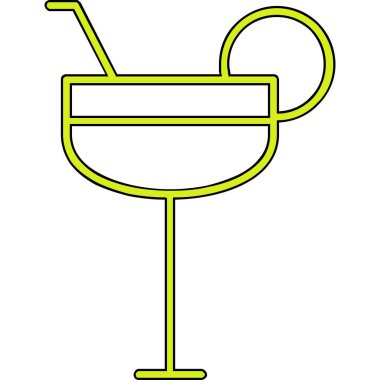 Kokteyl içeceği vektör çizimi