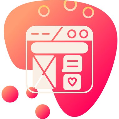 Aşk simgesi vektör illüstrasyonu