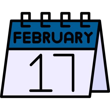 Takvim simgesi vektör illüstrasyonu