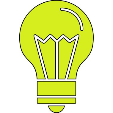 Ampul, illüstrasyon, vektör, beyaz arkaplan üzerinde.