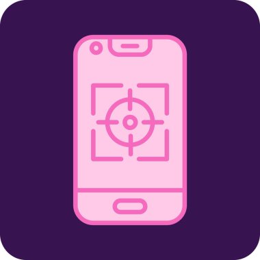 cep telefonu simgesi. Basit resimleme