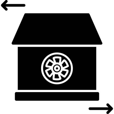 kutu simgesi vektör illüstrasyonu