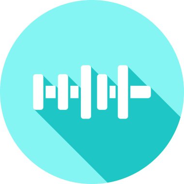 fitness düz vektör simgesi