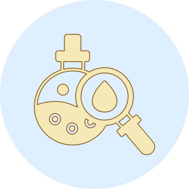 Bir karikatür su ikonunun vektör çizimi