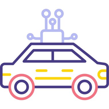 Araç. Web simgesi basit illüstrasyon