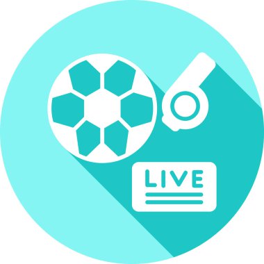 basit moda futbol simgesi