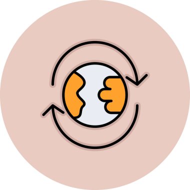 İnsan beyni simgesi, vektör illüstrasyonu