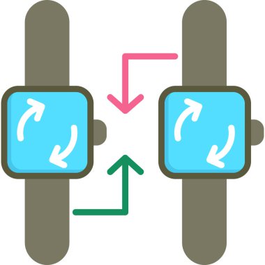 Bir ok kümesinin vektör illüstrasyonu