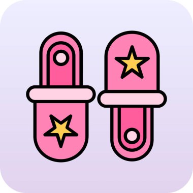 Şekerleme simgesi dolduruldu, beyaz arkaplanda izole edildi. Mutlu Cadılar Bayramı Partisi. Vektör.