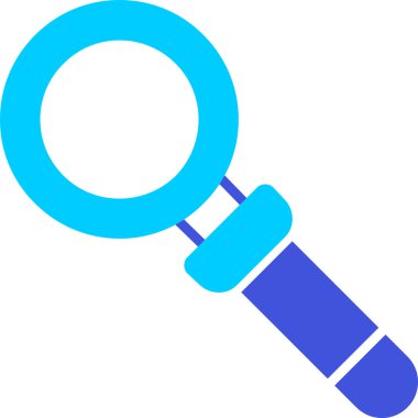 Büyüteç. Web simgesi basit illüstrasyon