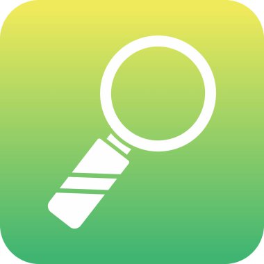 Benzersiz büyüteç vektör simgesi