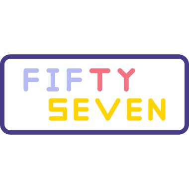 Modern bir simgenin vektör illüstrasyonu