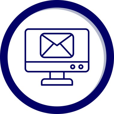 Bilgisayar. Web simgesi basit illüstrasyon