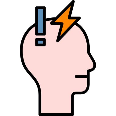 Fikir simgesi vektör illüstrasyonu