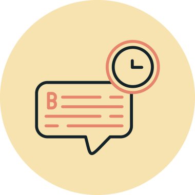 Sohbet simgesi vektör illüstrasyonu