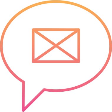 E-posta. Web simgesi basit illüstrasyon