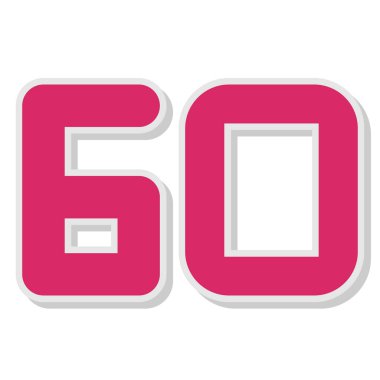 5 numaralı tasarım vektör şablonu