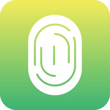 eşsiz parmak izi çizgisi vektör simgesi