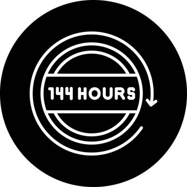 14 saat simge vektörü