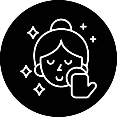 Yıldızlı bir kadının vektör çizimi