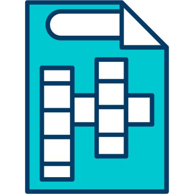 Belge. Web simgesi basit illüstrasyon