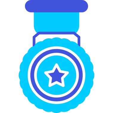 Madalya. Web simgesi basit illüstrasyon