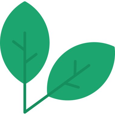 Yaprak simgesi, vektör illüstrasyonu