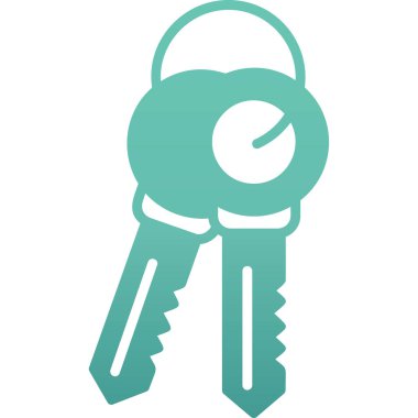 anahtar simgesi. Web tasarımı için basit anahtar vektör simgesi çizimi