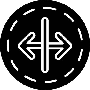 yön simgesi, vektör illüstrasyonu