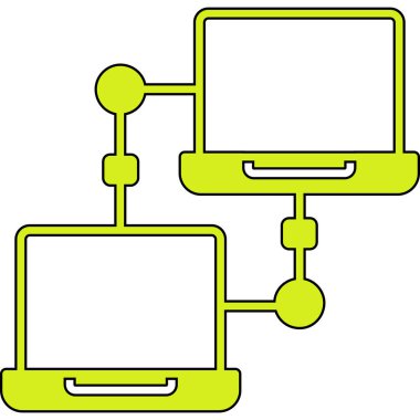 bilgisayar ağ kutsal kişilerin resmi. vektör çizim