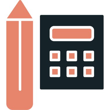 hesap makinesi simgesi vektör illüstrasyonu