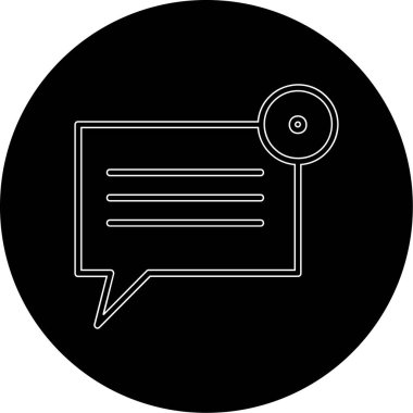 Moda Biçimli Sohbet Simgesi İzole Arkaplan