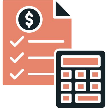 hesap makinesi düz vektör simgesi