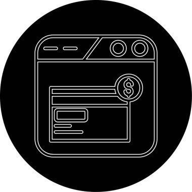 Bir hesap makinesi simgesinin vektör illüstrasyonu